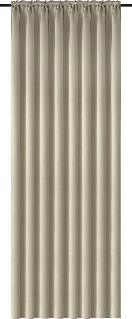 Zasłona OXFORD 140x250 cm, jasna oliwkowa Zawieszanie: Metalowe pierścienie