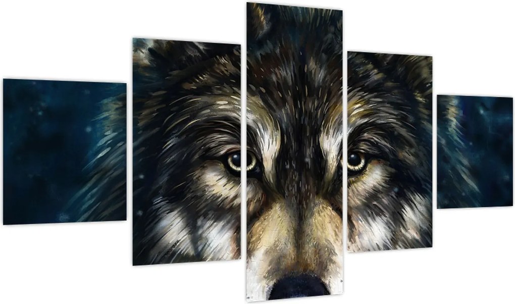 Obraz - Wilk (125x70 cm)