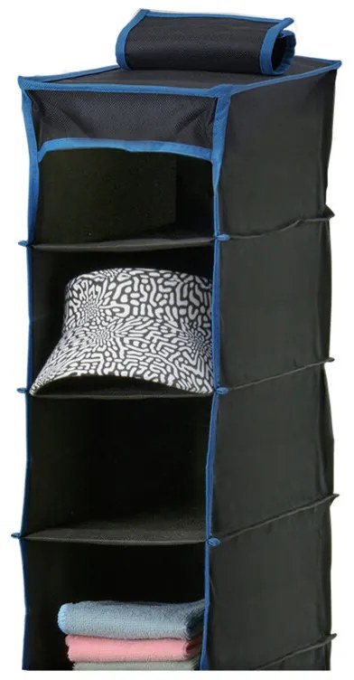 Organizer tekstylny do szafy, 7 półek, 30 x 17 x 84 cm