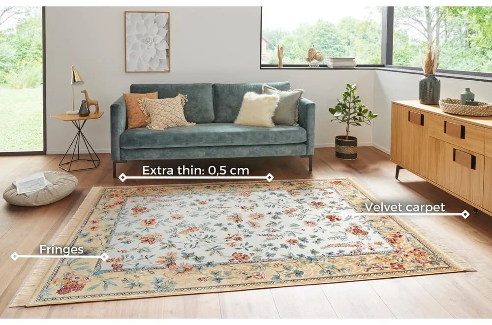 Beżowy dywan z wiskozy 160x230 cm Oriental – Nouristan