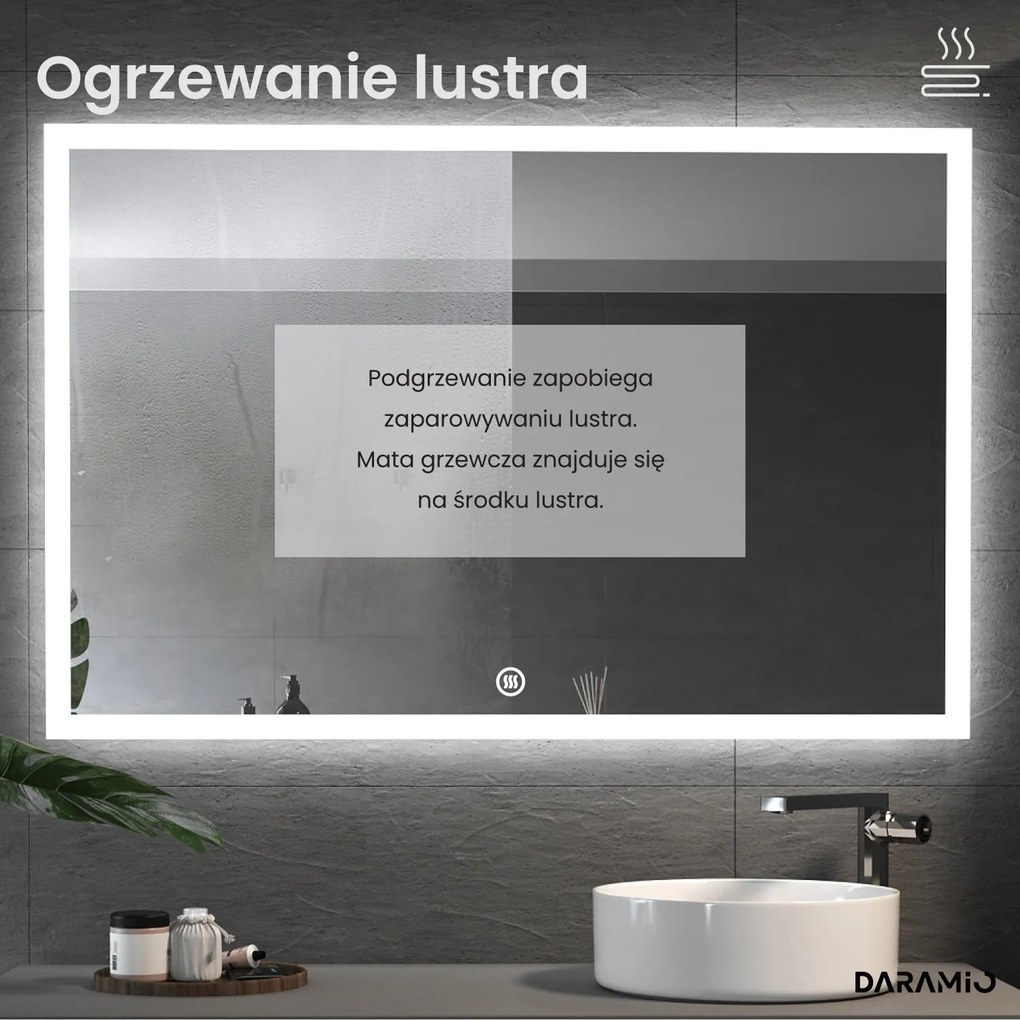 Lustro łazienkowe LED F3
