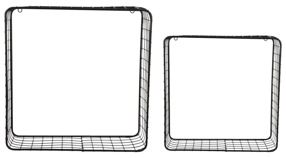Czarne stalowe półki zestaw 2 szt. 35 cm Reja – PT LIVING
