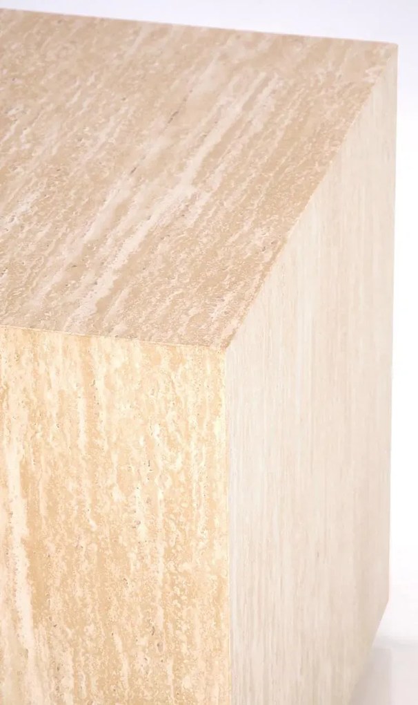 Minimalistyczna kwadratowa ława trawertyn D8-S71