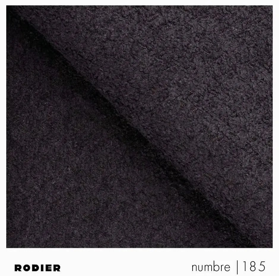 Czarny fotel z materiału bouclé Belle – Rodier