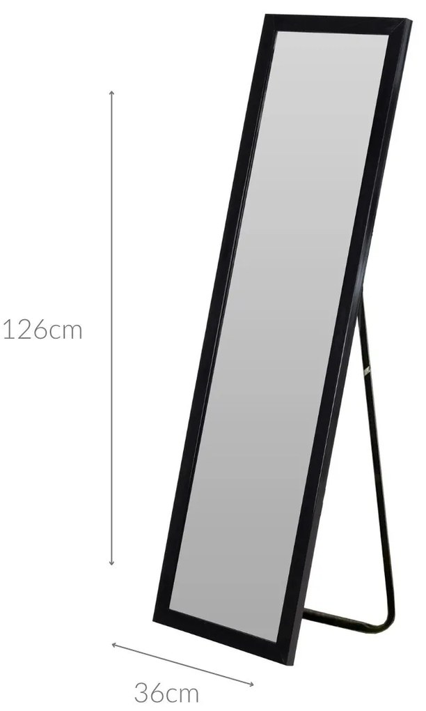 Lustro stojące prostokątne 126 cm