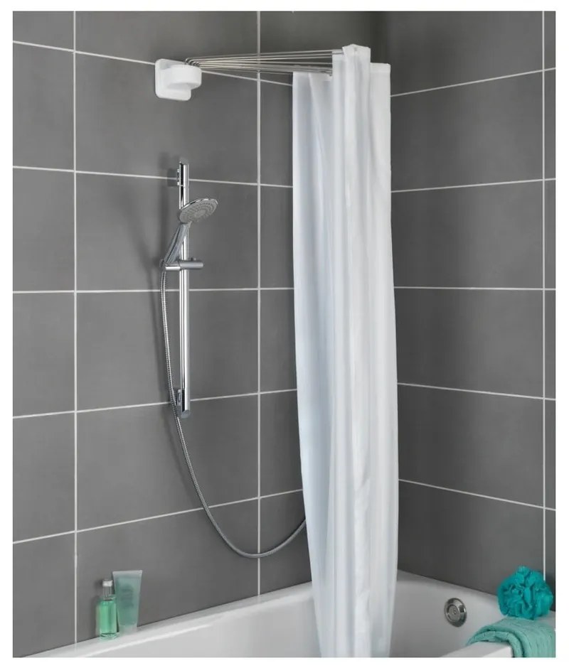 Okrągły uchwyt na zasłonę prysznicową Wenko Shower Umbrella