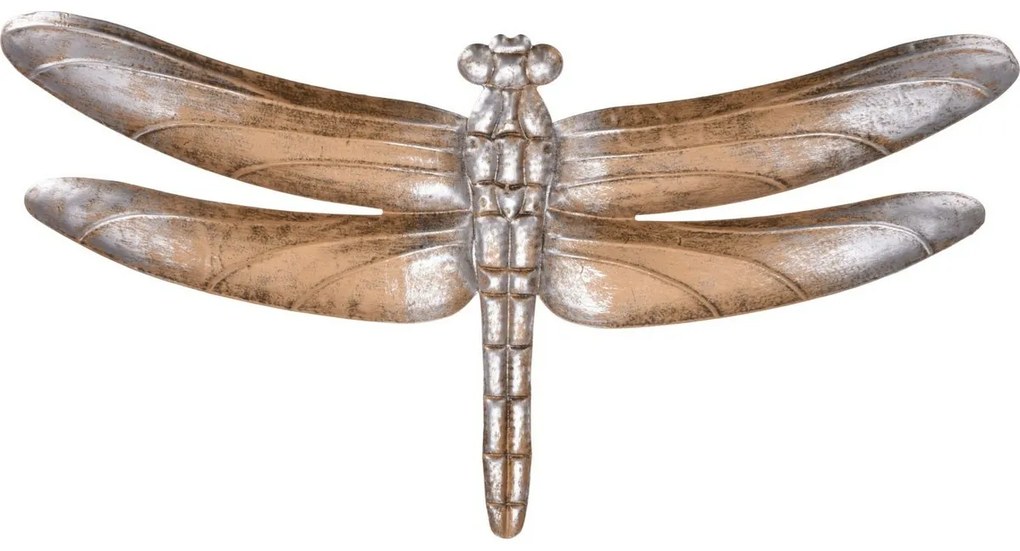 Metalowa dekoracja ścienna Ważka, 49 x 33 x 2 cm, wzór I