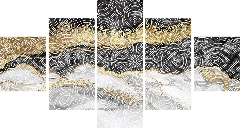 Obraz - Mandala w marmurze (125x70 cm)