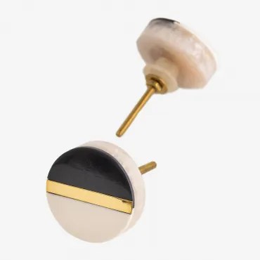 Zestaw 2 Uchwytów Z Żywicy Shakti Czarna - Sklum