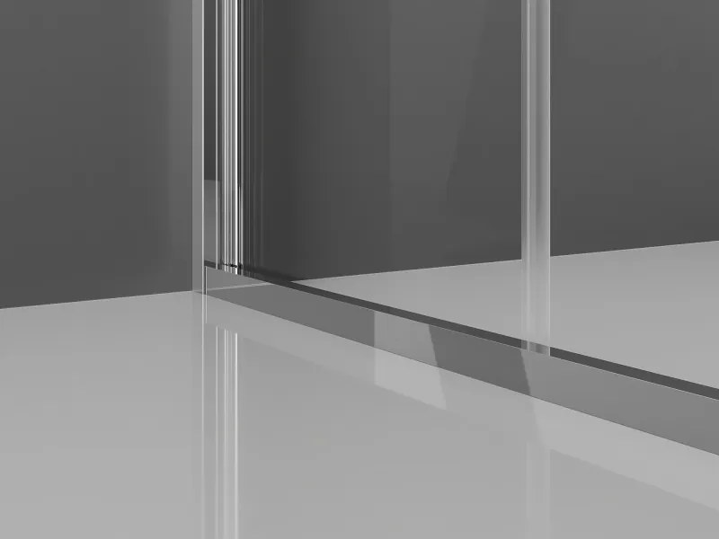 Mexen Exo drzwi prysznicowe składane 95 cm, transparent, chrom - 816-095-000-01-00