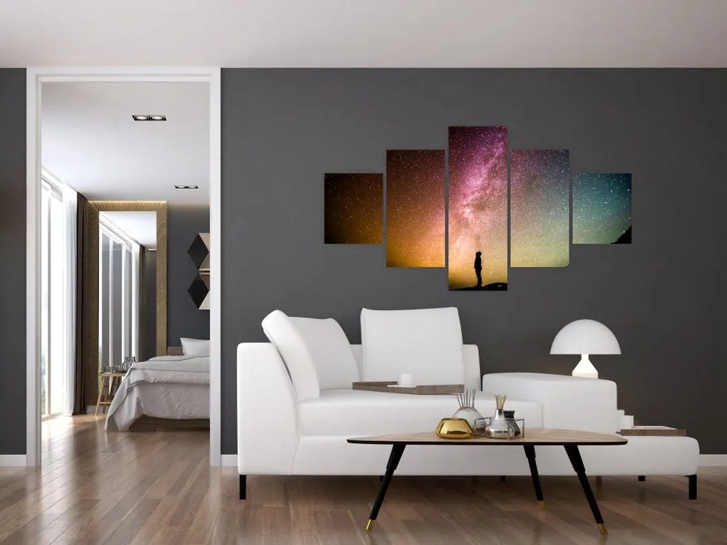Obraz - niebo pełne gwiazd (125x70 cm)