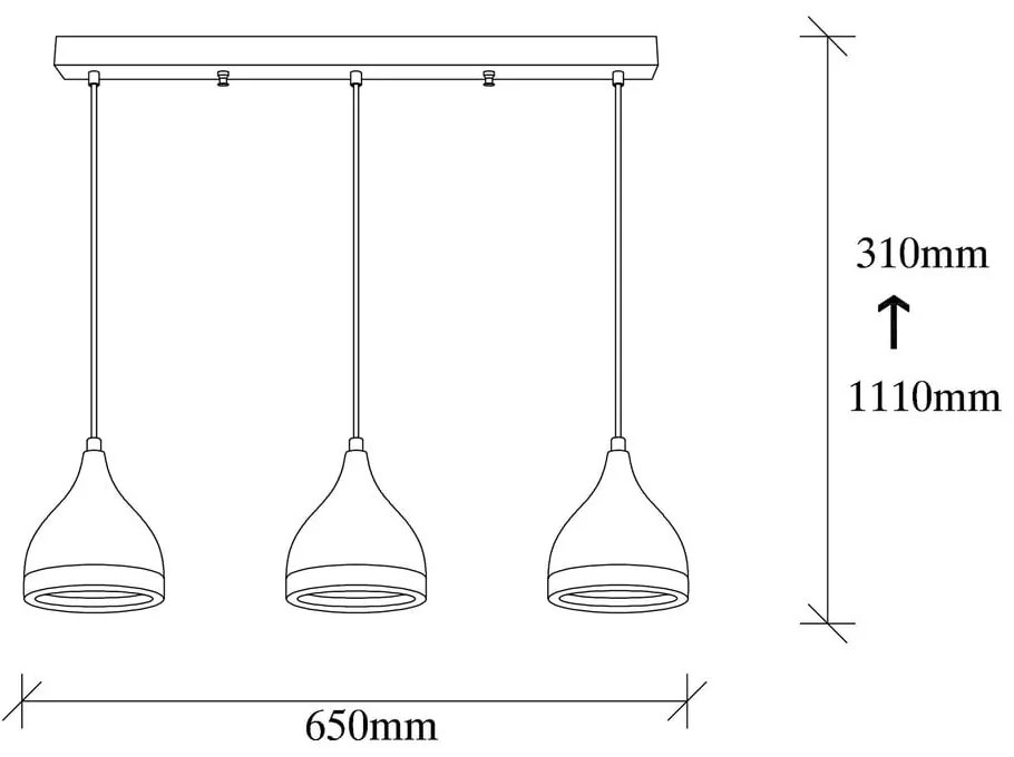 Lampa wisząca w czarno-miedzianym kolorze z metalowym kloszem Yildo – Opviq lights