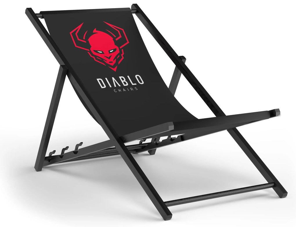 Leżak ogrodowy Diablo Chairs, czarny