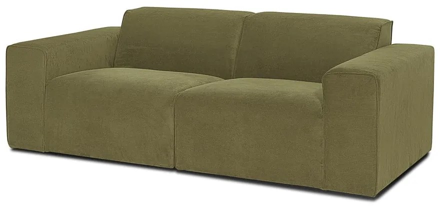 Zielona sztruksowa sofa modułowa Scandic Sting
