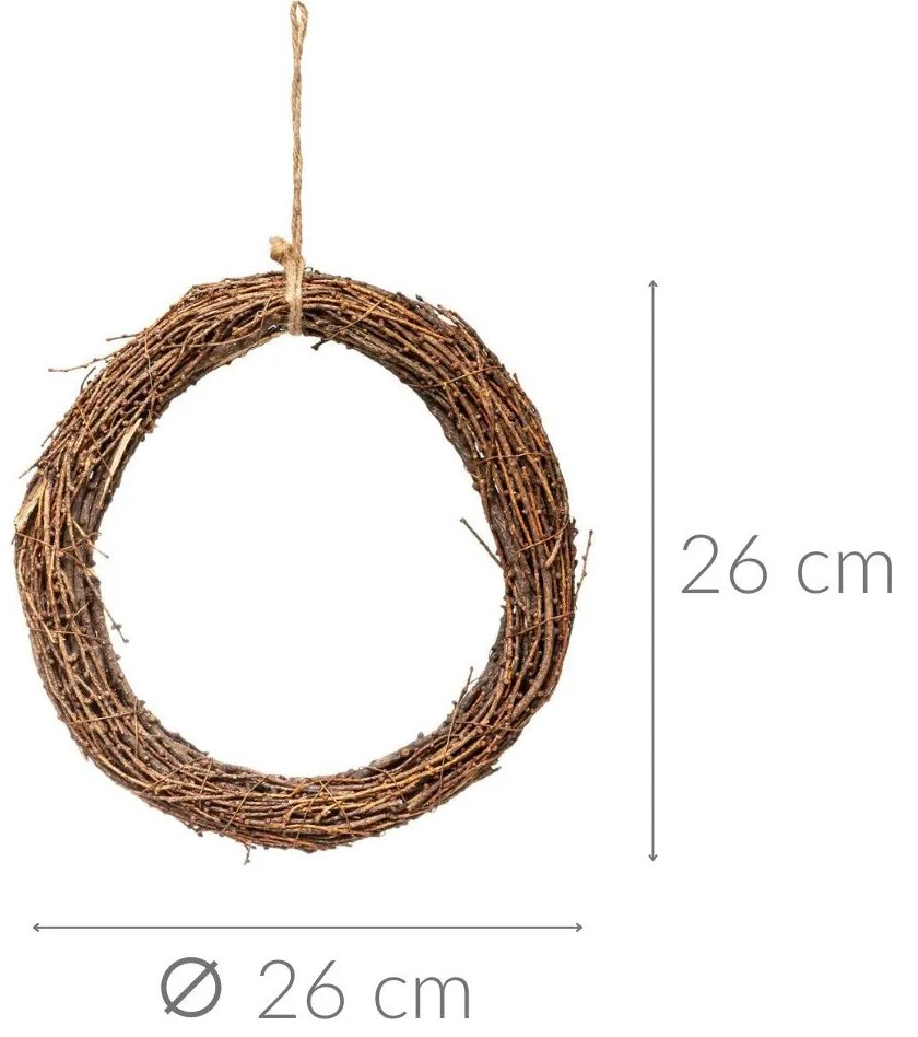 Wieniec świąteczny, sosna, Ø 26 cm