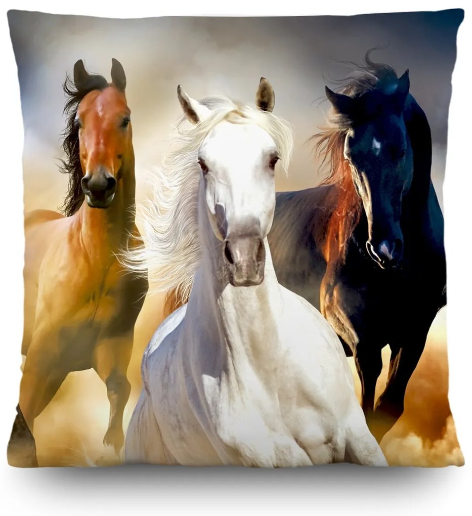 Poduszka Horses, 45 x 45 cm