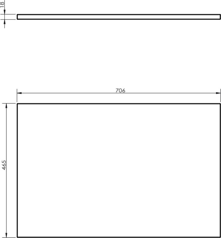 Mexen Rivel szafka łazienkowa podumywalkowa 70 cm z blatem, 2 szuflady, ryflowana , orzech - 91A20-07047-2-BFFC86