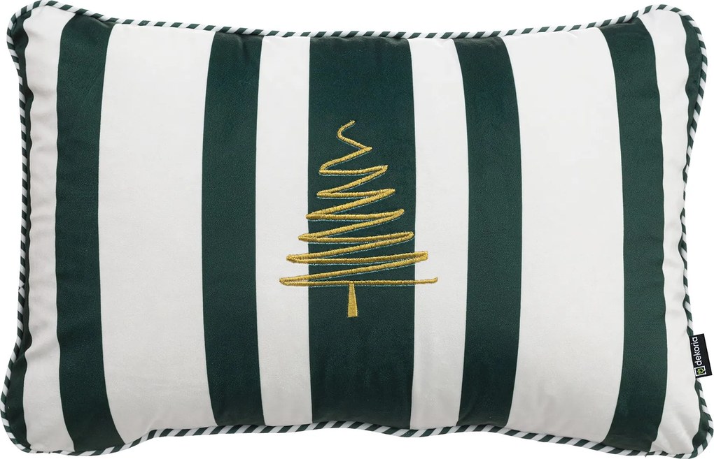 Poszewka na poduszkę Green & White Noel 60x40 cm