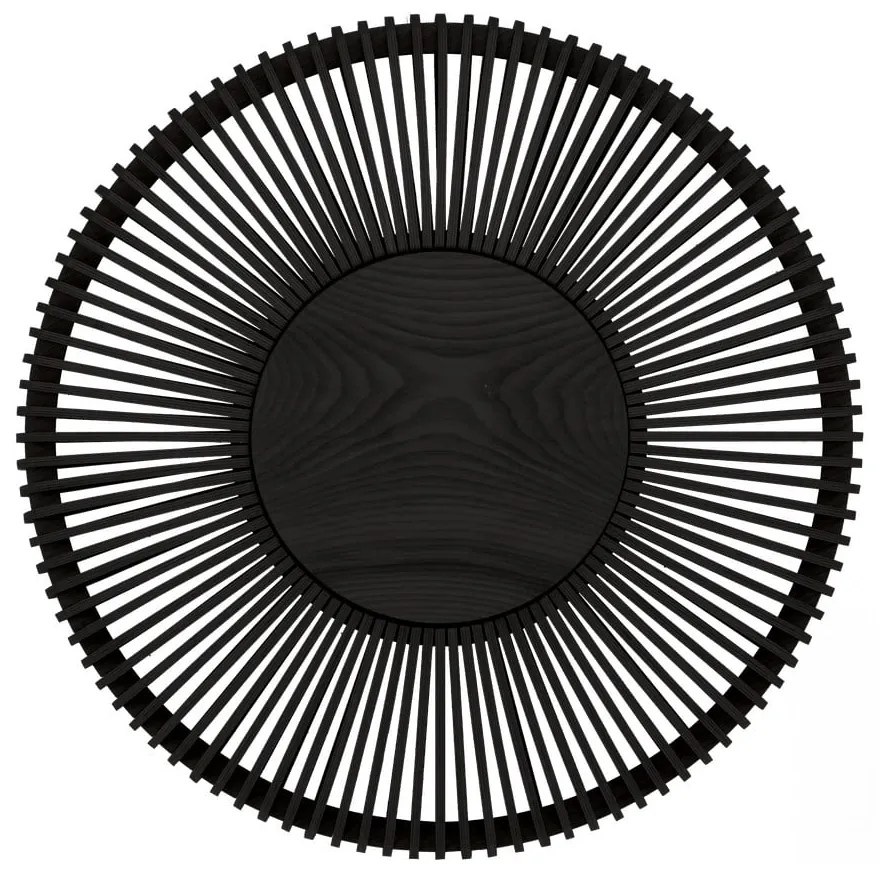 Czarna lampa sufitowa z litego drewna dębowego ø 49 cm Clava Up – UMAGE