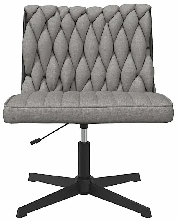Fotel do biurka glamour jasnoszary S3-E39