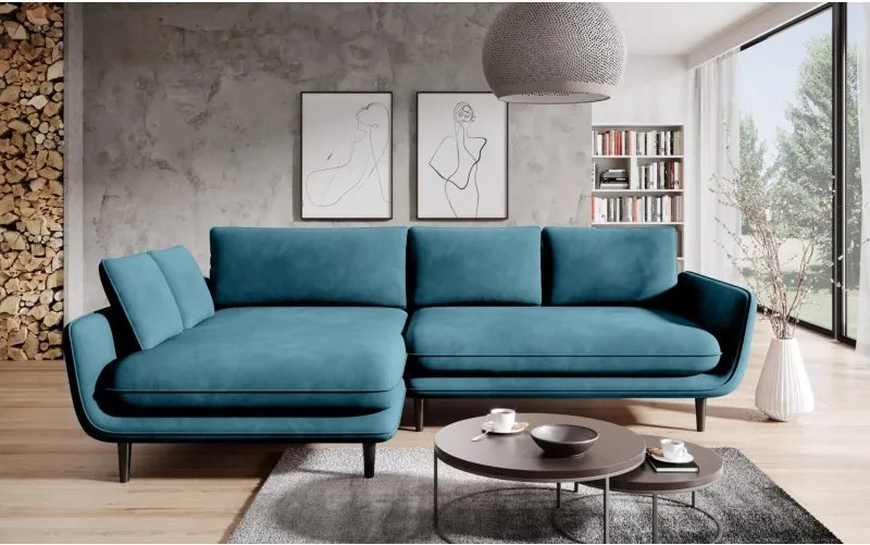 Narożnik SOLANO funkcja spania pojemnik poduszki WERSAL