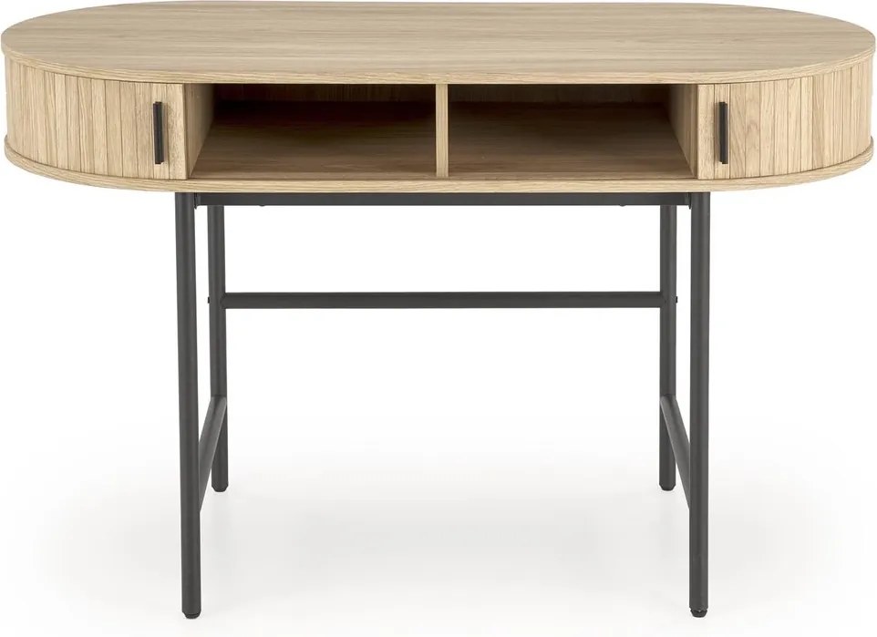 Biurko z owalnym blatem B51 Halmar