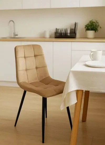 Turkusowe welurowe nowoczesne krzesło G7-Z11