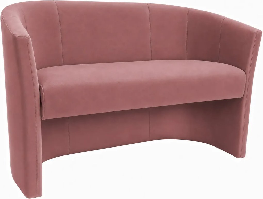 Sofa CLUB tapicerowana : Kolor tkaniny - VELVET - MG58, Typ tkaniny - Velvet