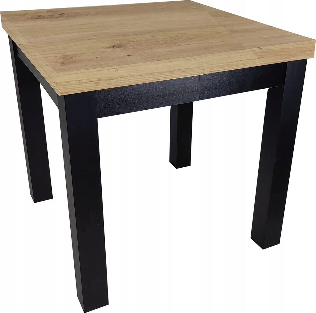 Stół prostokątny rozkładany 80x80/240 ARTISAN + nogi drewniane