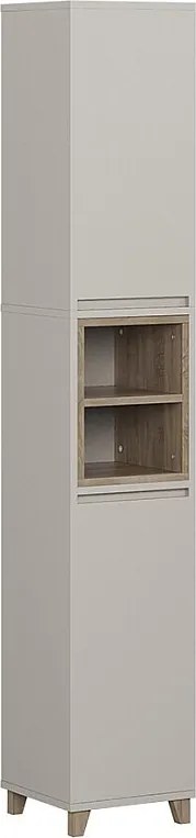 Szafka łazienkowa szary 30x30x170 elnor