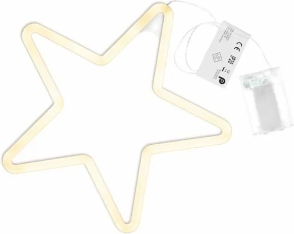 Świąteczne oświetlenie - gwiazda neonowa,120 LED,ciepła biel