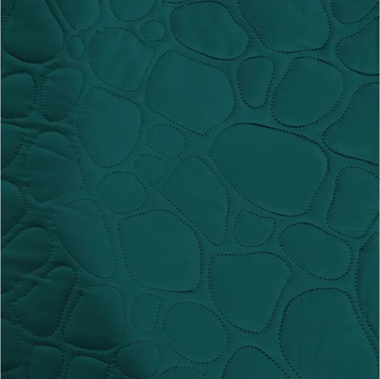 Turkusowa narzuta na łóżko STONE Rozmiar: 200 x 220 cm