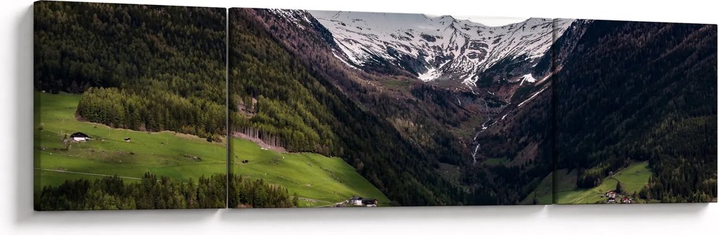 Obraz - Dolina pod górami (170x50 cm)