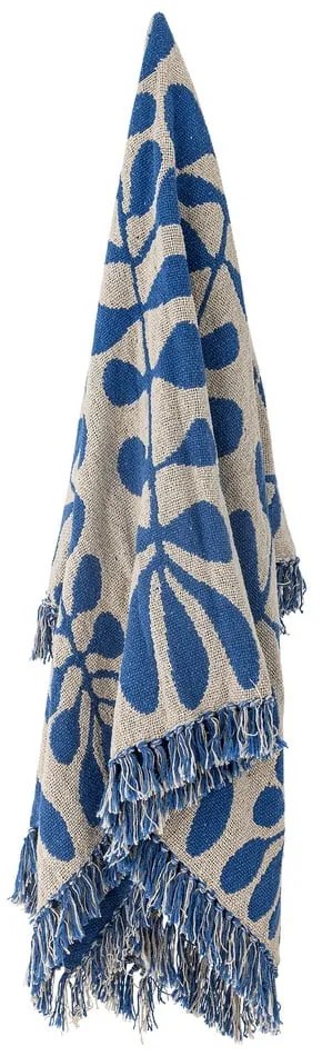 Niebieski koc 130x160 cm Nevine – Bloomingville