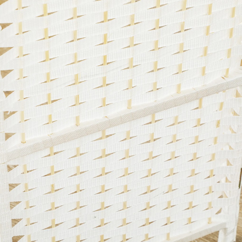 HOMCOM 6-częściowy dzielnik przestrzeni, składana osłona prywatności, ścianka osłonowa do salonu, sypialni, biura domowego, Biała