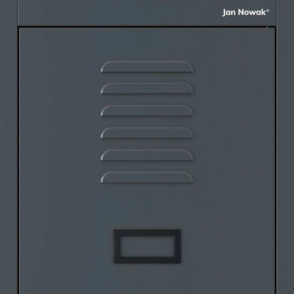 Szafka pracownicza metalowa antracytowa KACPER 1 Plus 400 x 1800 x 500 mm