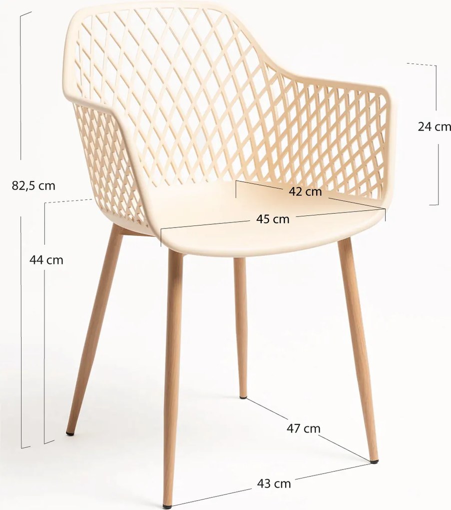 Zestaw 4 Krzese Tyva