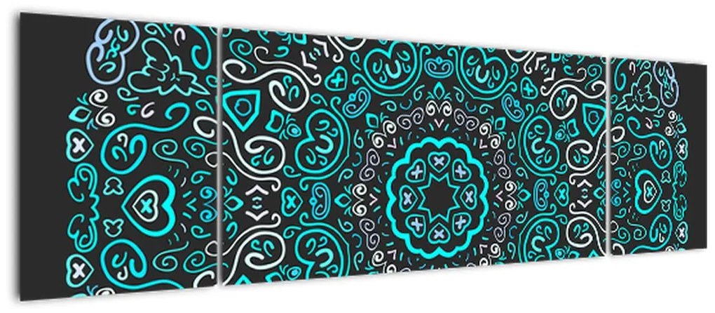 Obraz abstrakcji ozdobnej (170x50 cm)
