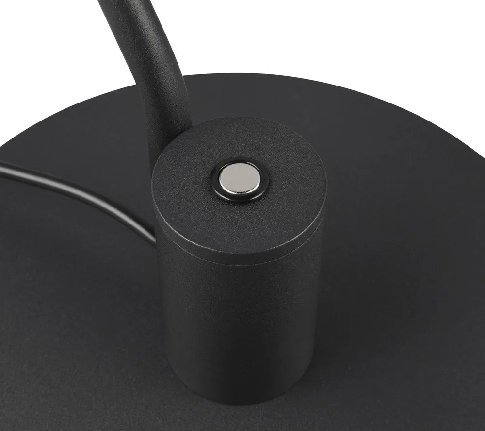 Lampa stołowa LED z elastyczną konstrukcją w kolorze matowej czerni (wysokość 64 cm) Manduro – Trio