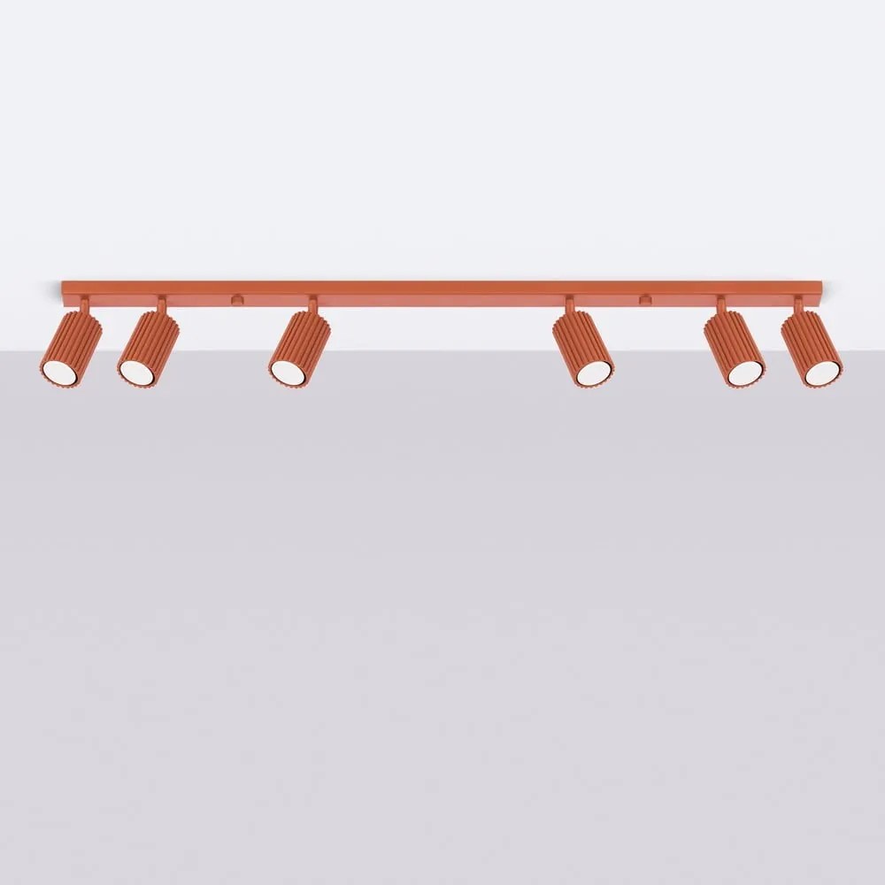 Ceglasta lampa punktowa 6,5x117 cm Gleam – Sollux