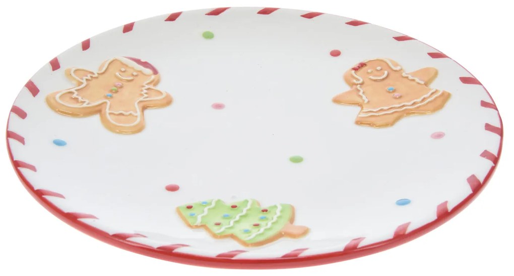 Świąteczny talerz, 24 cm, GINGERBREAD