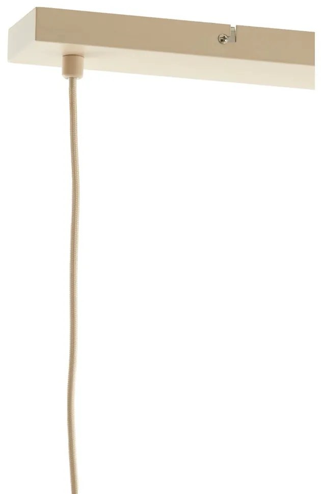 Beżowa lampa wisząca z tekstylnym kloszem Itela – Light &amp; Living