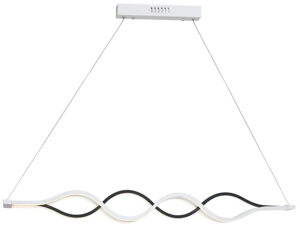LAMPA WISZĄCA FALA Biała SPLIT 36W LED