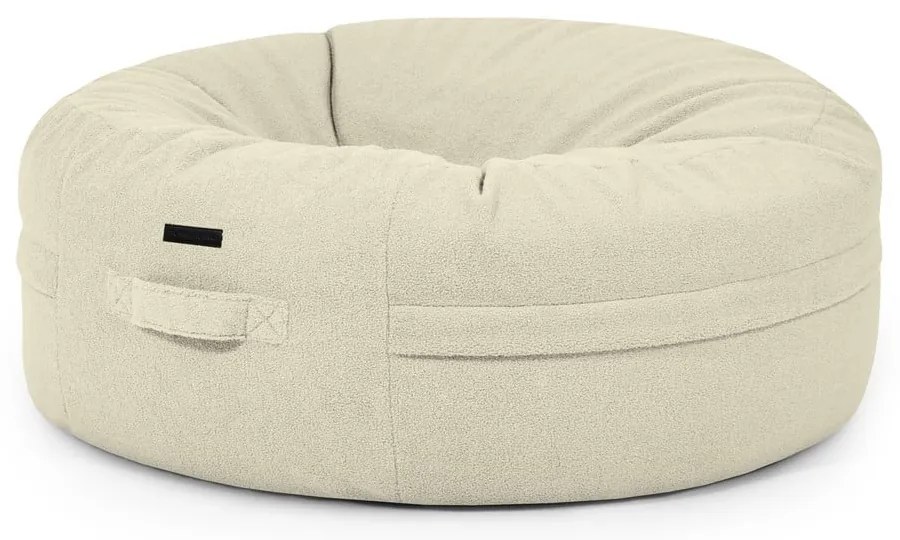 Kremowy worek do siedzenia z materiału bouclé Roll 135 – SLOWDOWN
