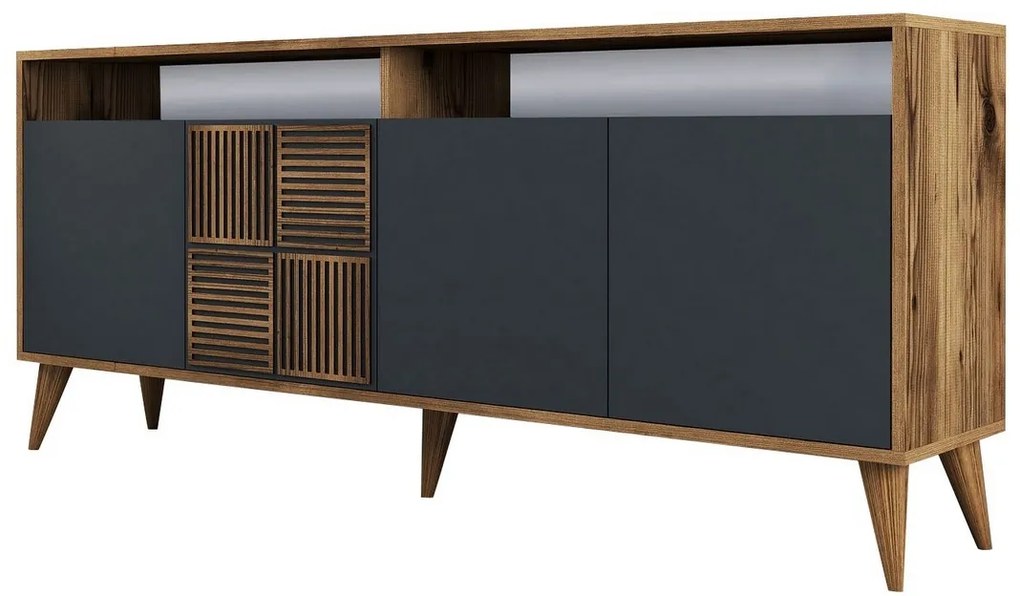 Szafka Milan 2 Walnut and Anthracite