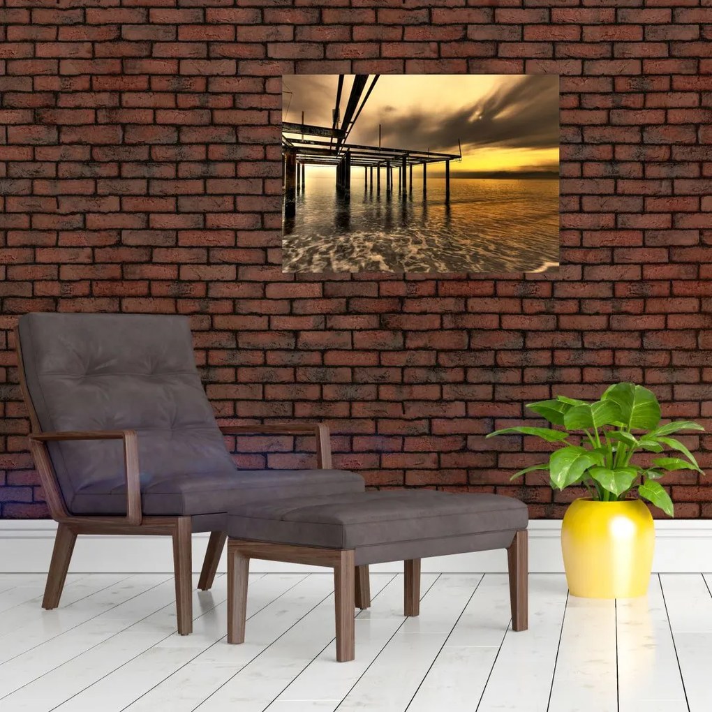 Obraz na szkle - Architektura nad wybrzeżem (70x50 cm)