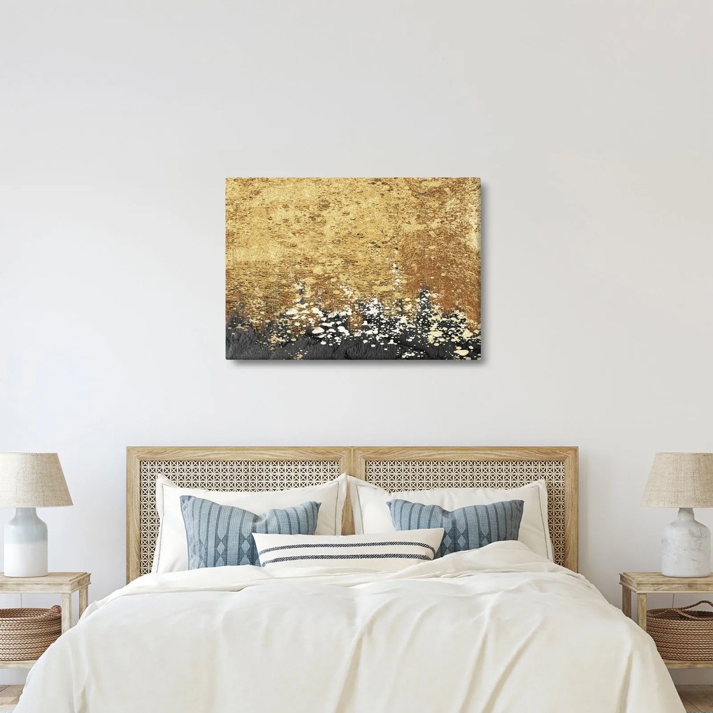 Obraz - Złota struktura N⁰3 (70x50 cm)