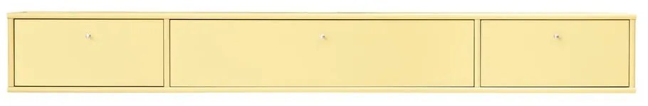 Jasnożółta szafka pod TV 176x22 cm Mistral – Hammel Furniture