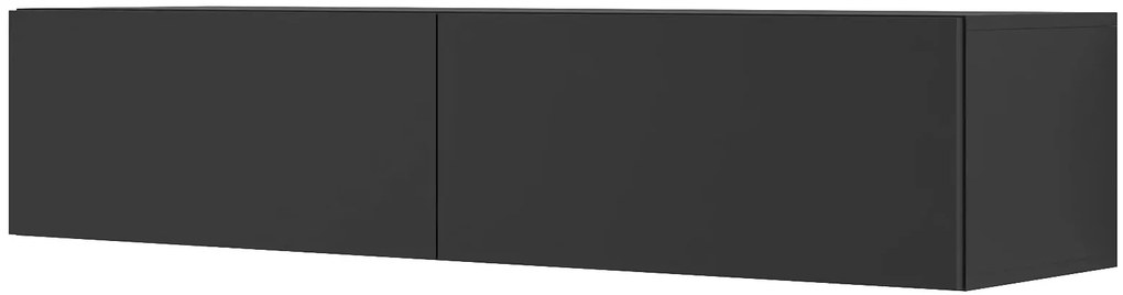 Czarna ścienna szafka rtv 140 cm P9-T20