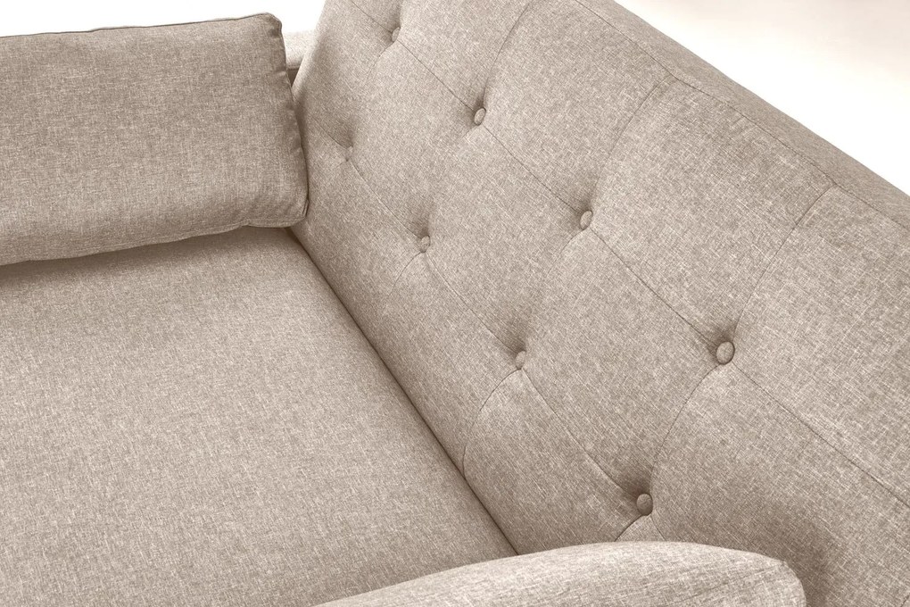Sofa rozkładana z funkcją spania PAULINIO beżowa HALMAR